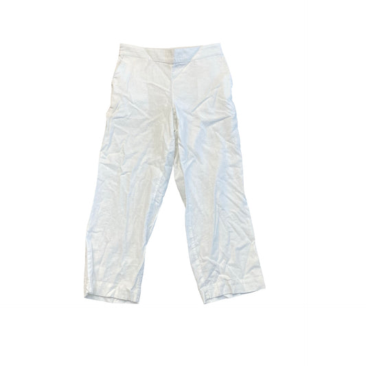 Pants Cropped By Talbots In White, Size:Sp