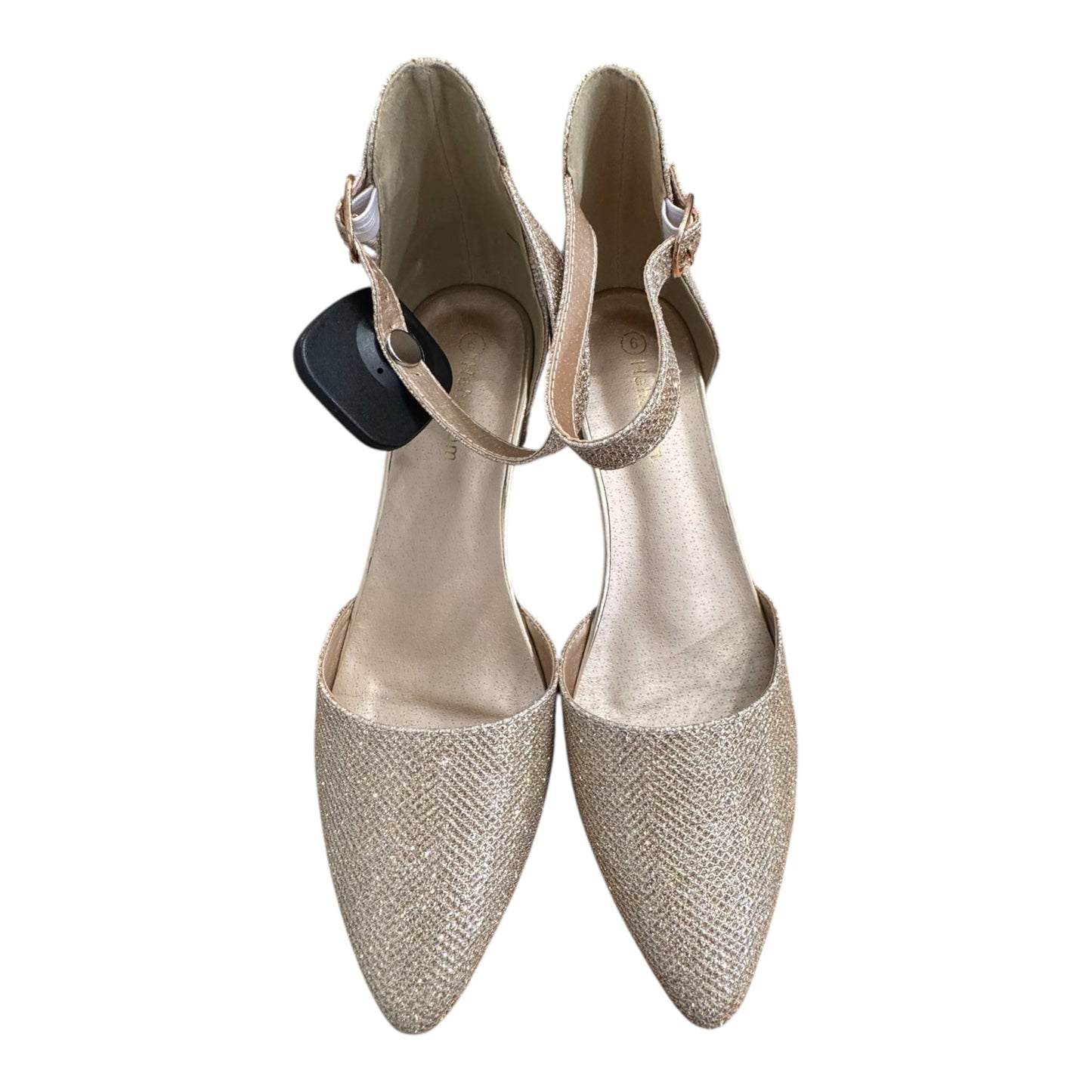 Shoes Heels Block By HEHAINOM In Gold, Size:6