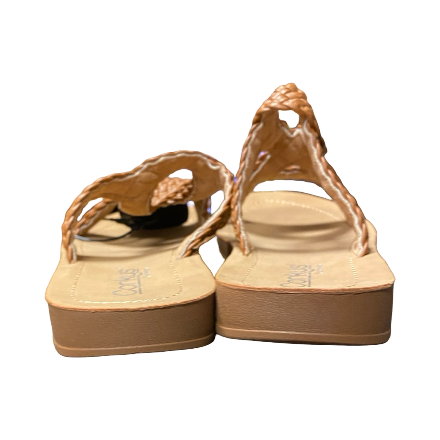 Sandals Flats By Corkys In Brown, Size:8