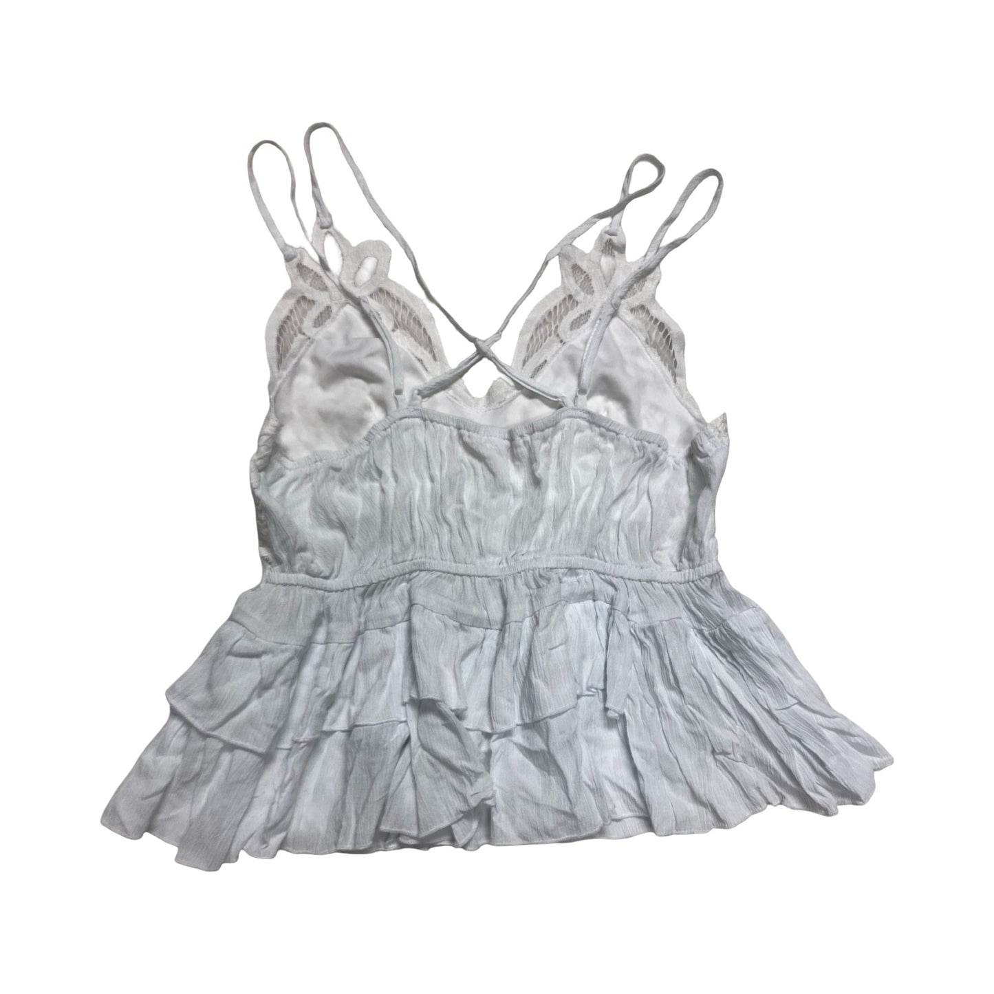 Top Sleeveless By Mi Ami In White, Size:M