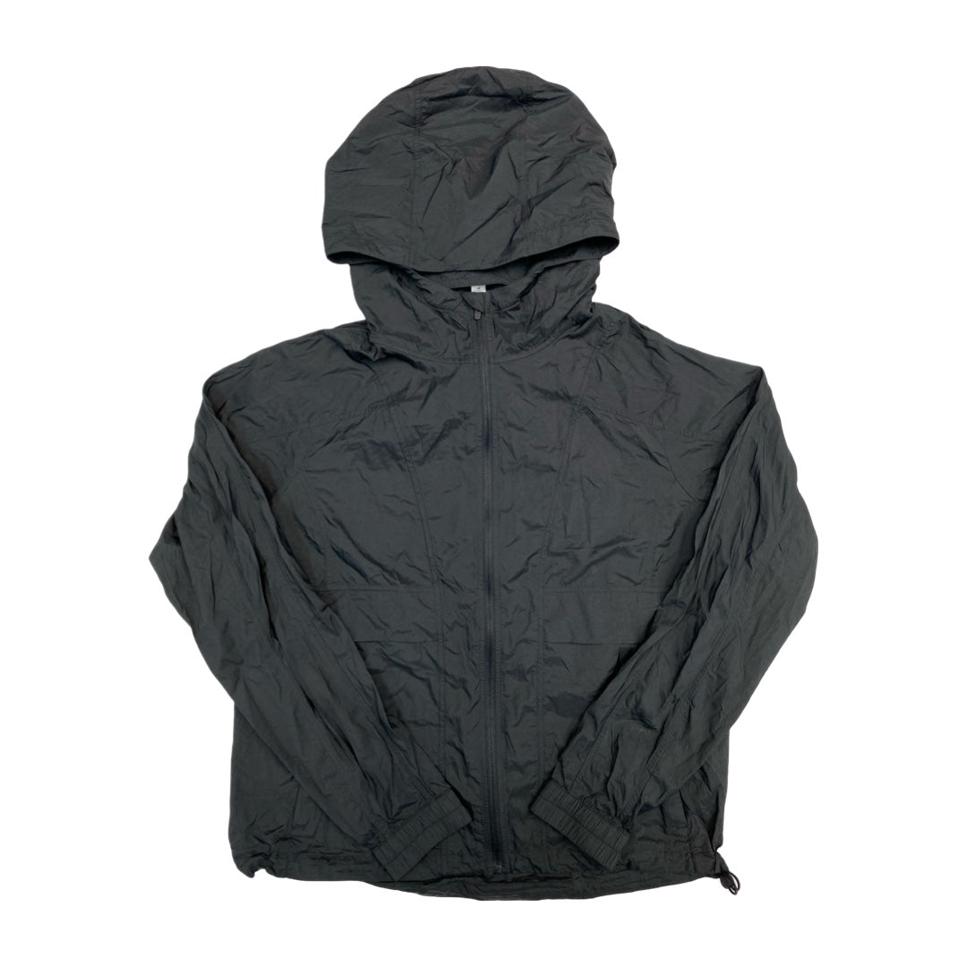 Athletic Jacket By Lululemon In Black, Size:6