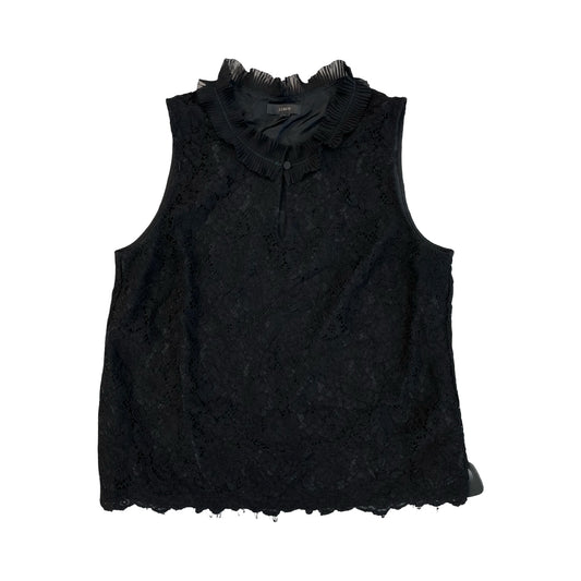 Top Sleeveless By J. Crew In Black, Size:L