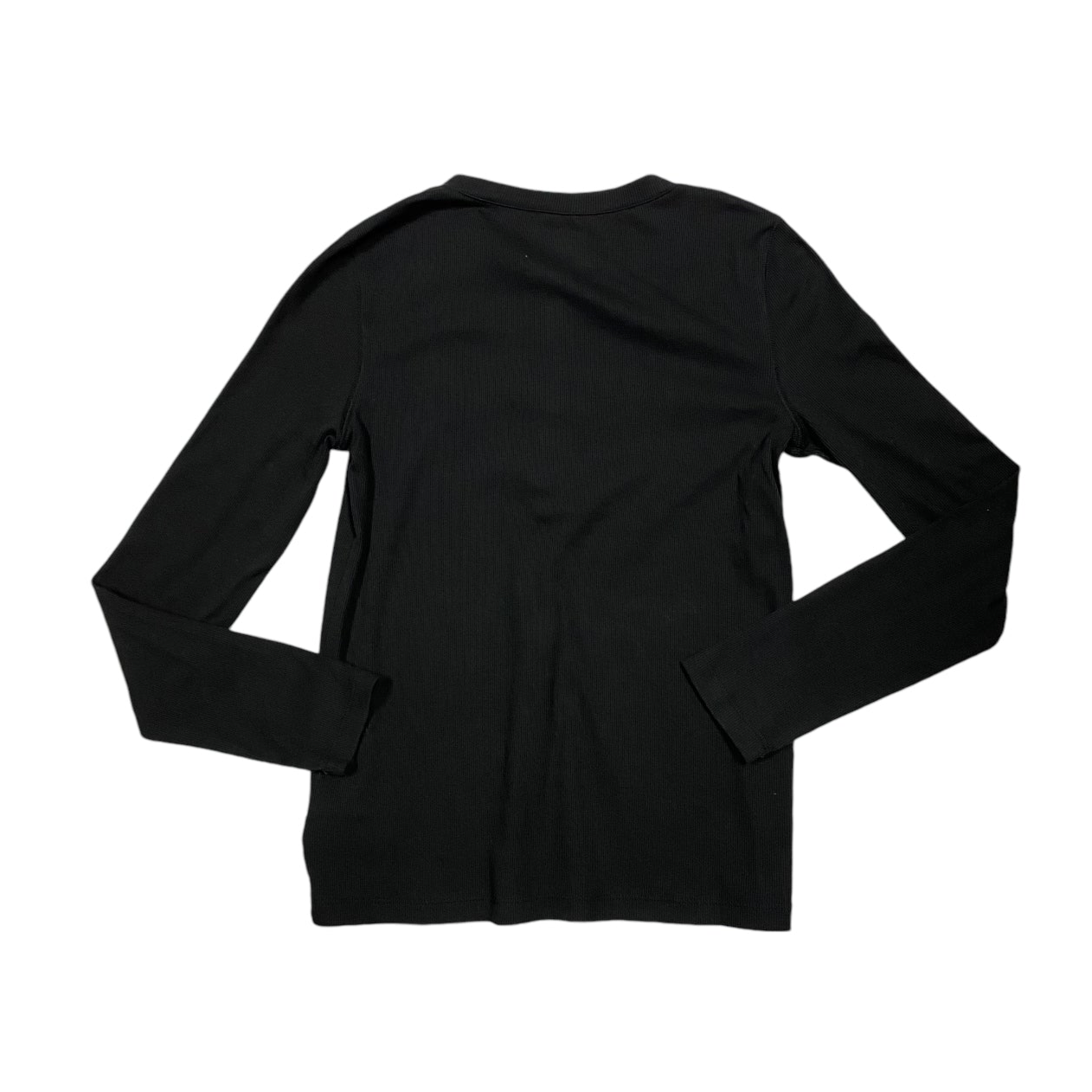 Top Long Sleeve Basic By Gap In Black, Size: S