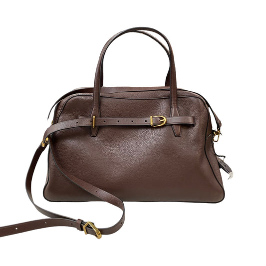Handbag Leather By Madewell In Brown, Size:Medium