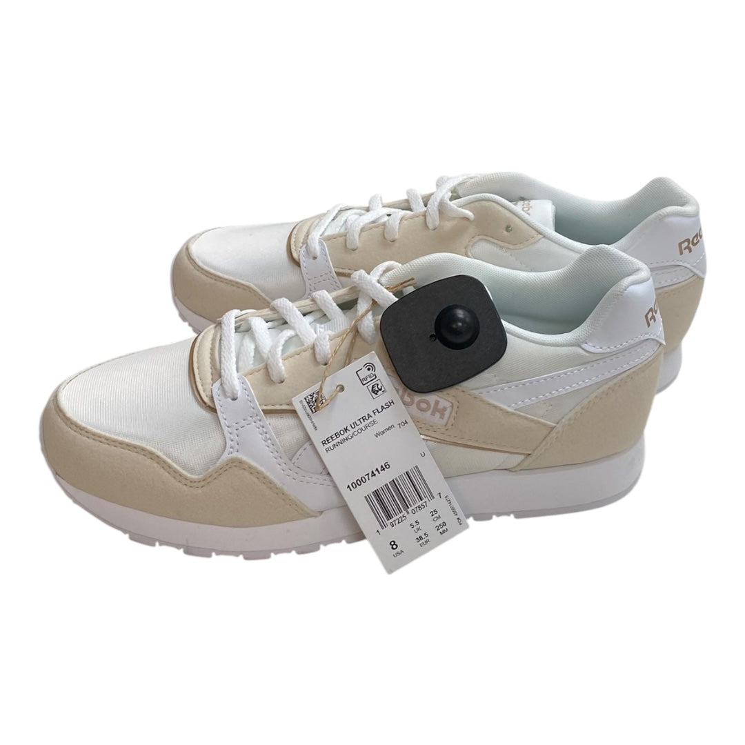 Shoes Athletic By Reebok In Gold & White, Size:8
