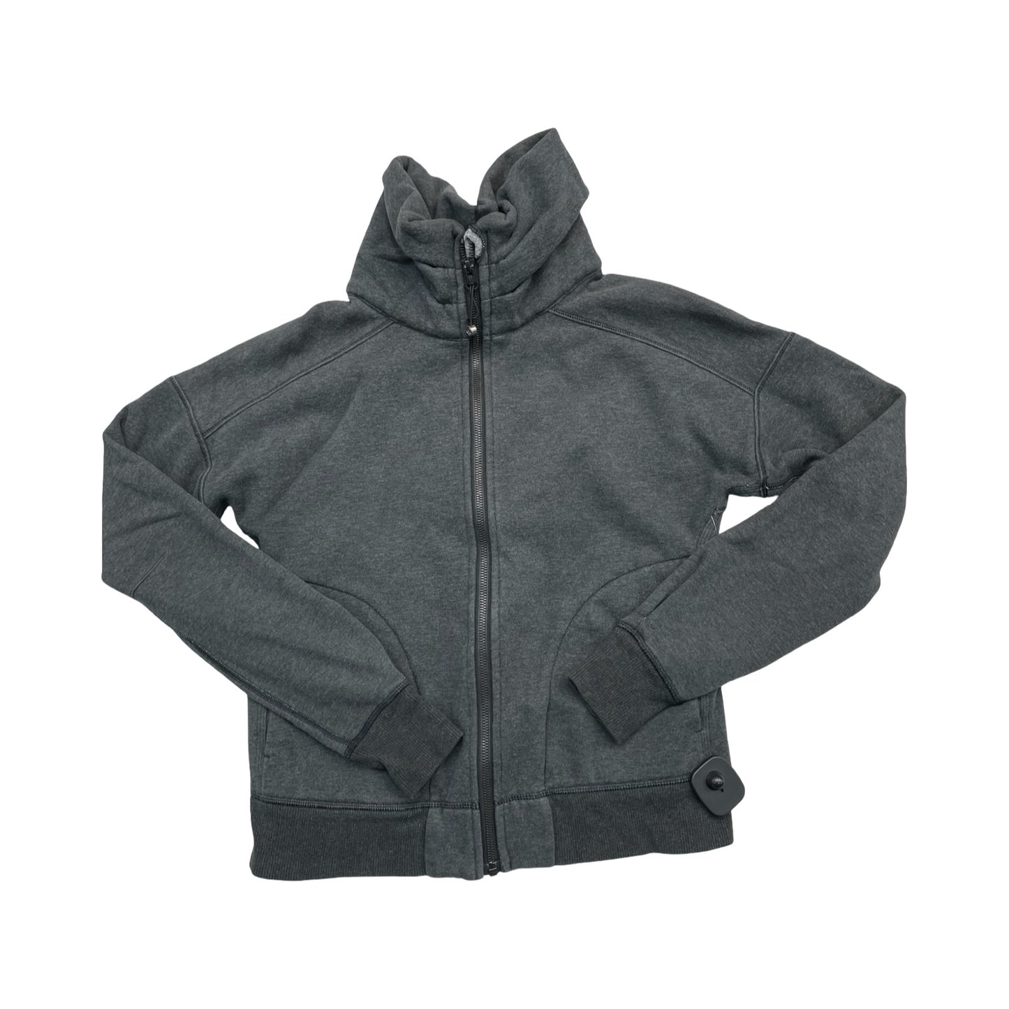 Athletic Sweatshirt Collar By Lululemon In Grey, Size:6