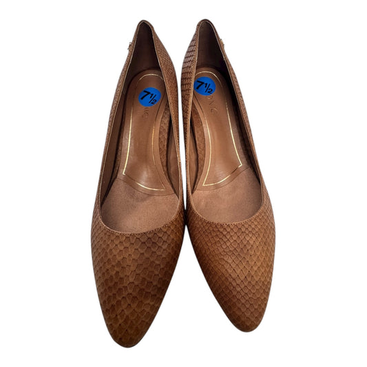 Shoes Heels Block By Vionic In Brown, Size:7.5