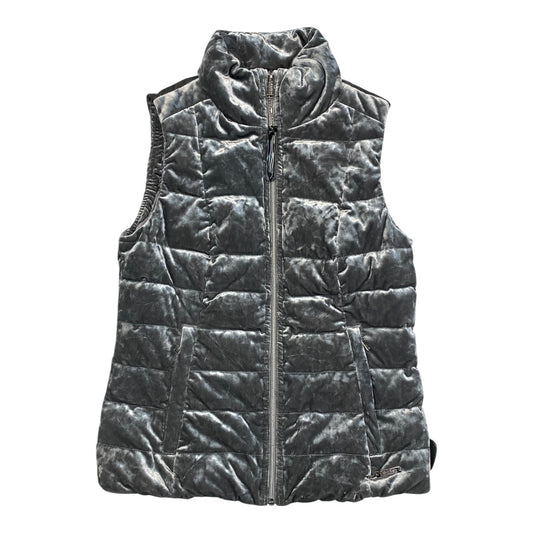 Vest Puffer & Quilted By Calvin Klein In Silver, Size:Xs