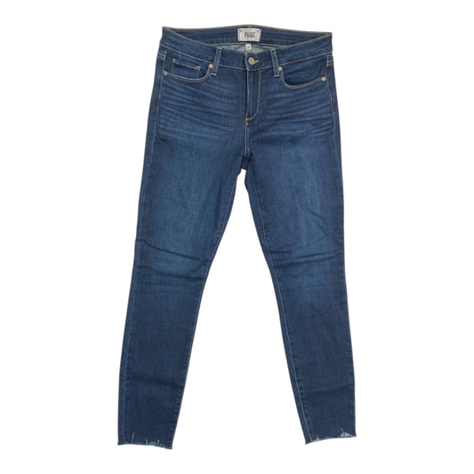 Jeans Skinny By Paige In Blue Denim, Size:8