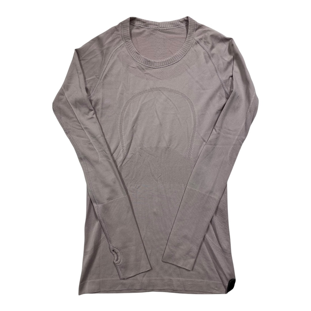Athletic Top Ls Crewneck By Lululemon In Purple, Size:6