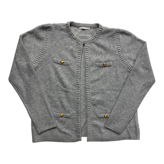 Sweater Cardigan By Staccato In Grey, Size:L