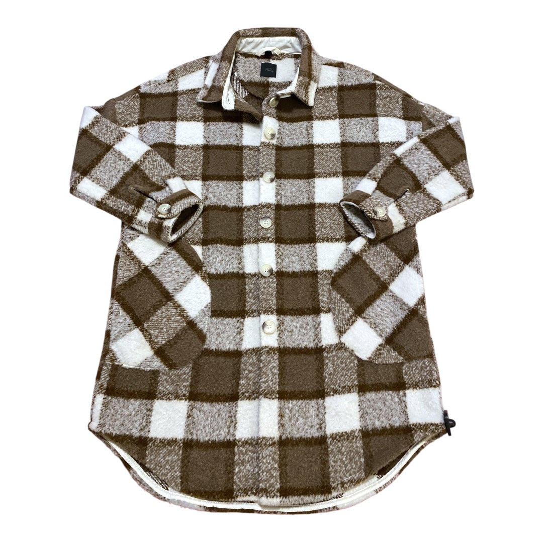 Coat Other By Clothes Mentor In Brown & White, Size:L