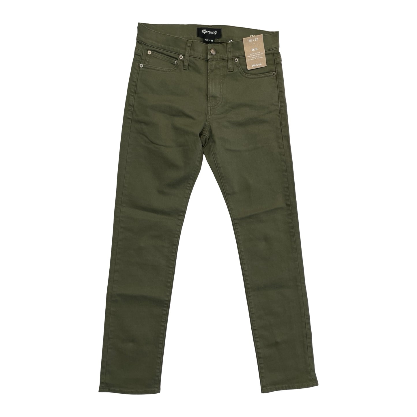 Jeans Skinny By Madewell In Green Denim, Size:6