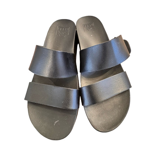 Sandals Heels Block By Reef In Black, Size:7
