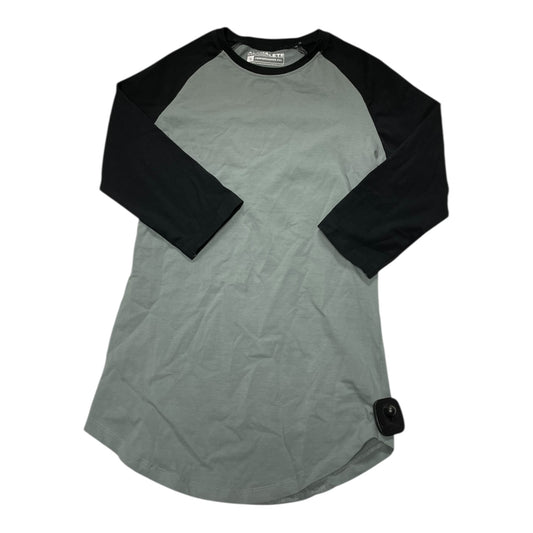 Athletic Top Ss By Alphalete In Black & Green, Size:S