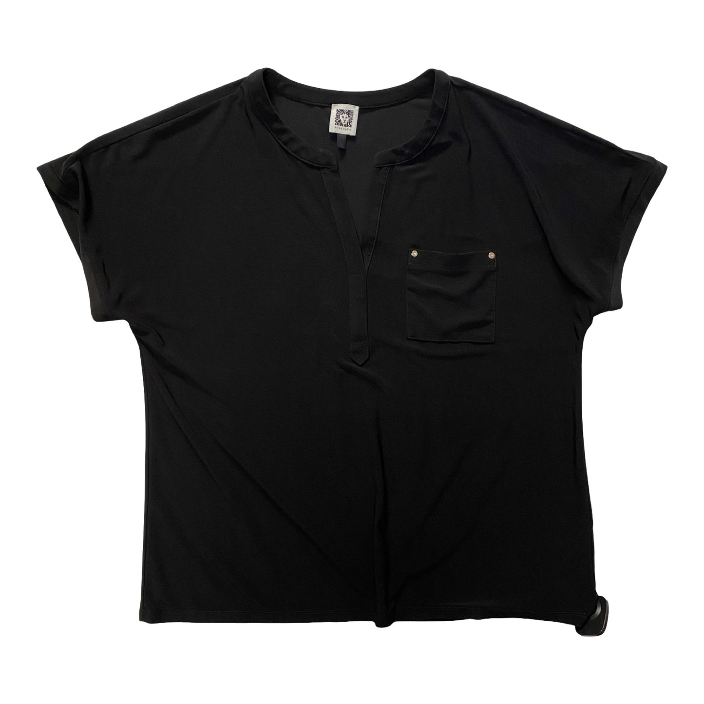 Top Ss By Anne Klein In Black, Size:L