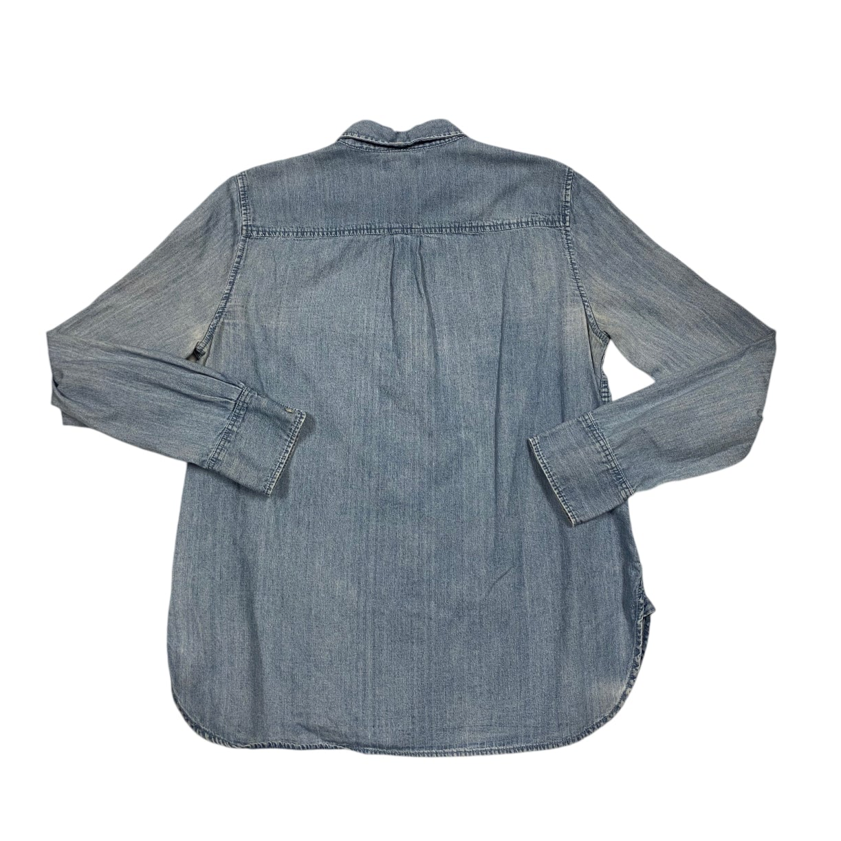 Top Long Sleeve By Banana Republic In Blue Denim, Size: S