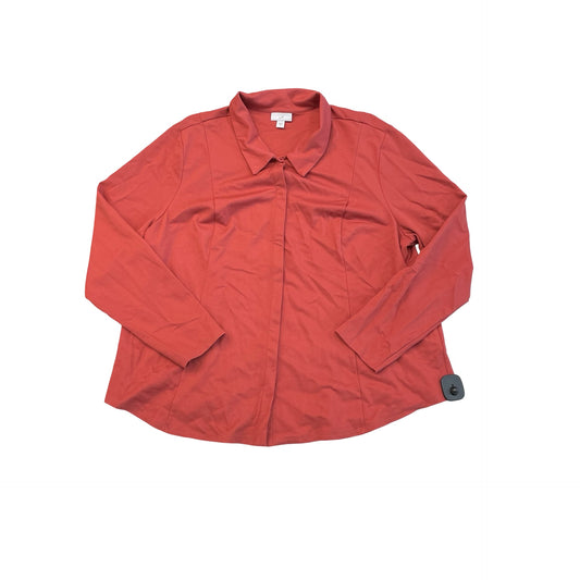 Top Ls By J. Jill In Orange, Size:2X