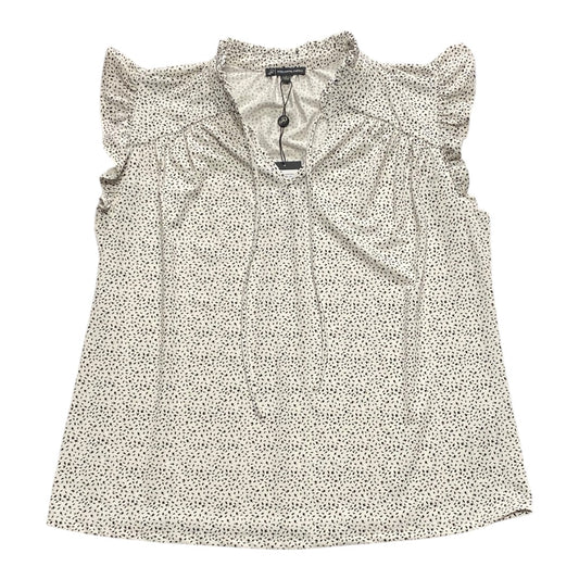 Top Sleeveless By Adrianna Papell In Polkadot Pattern, Size:L