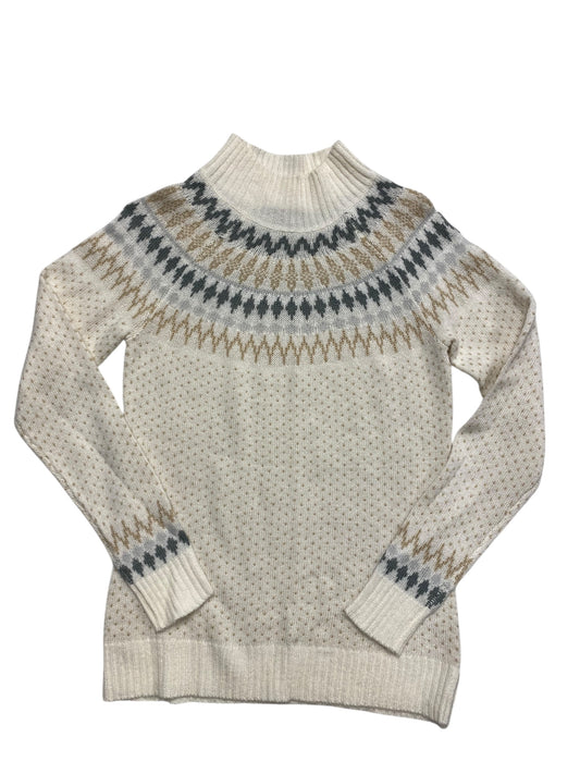 Sweater By Eddie Bauer In Cream & White, Size:S