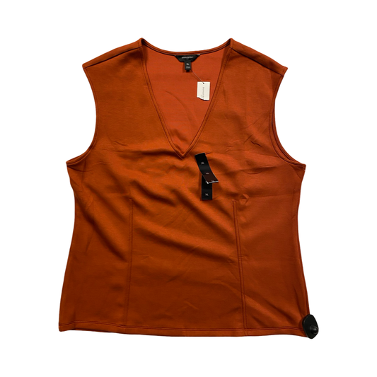Top Sleeveless By Banana Republic In Orange, Size:Xl
