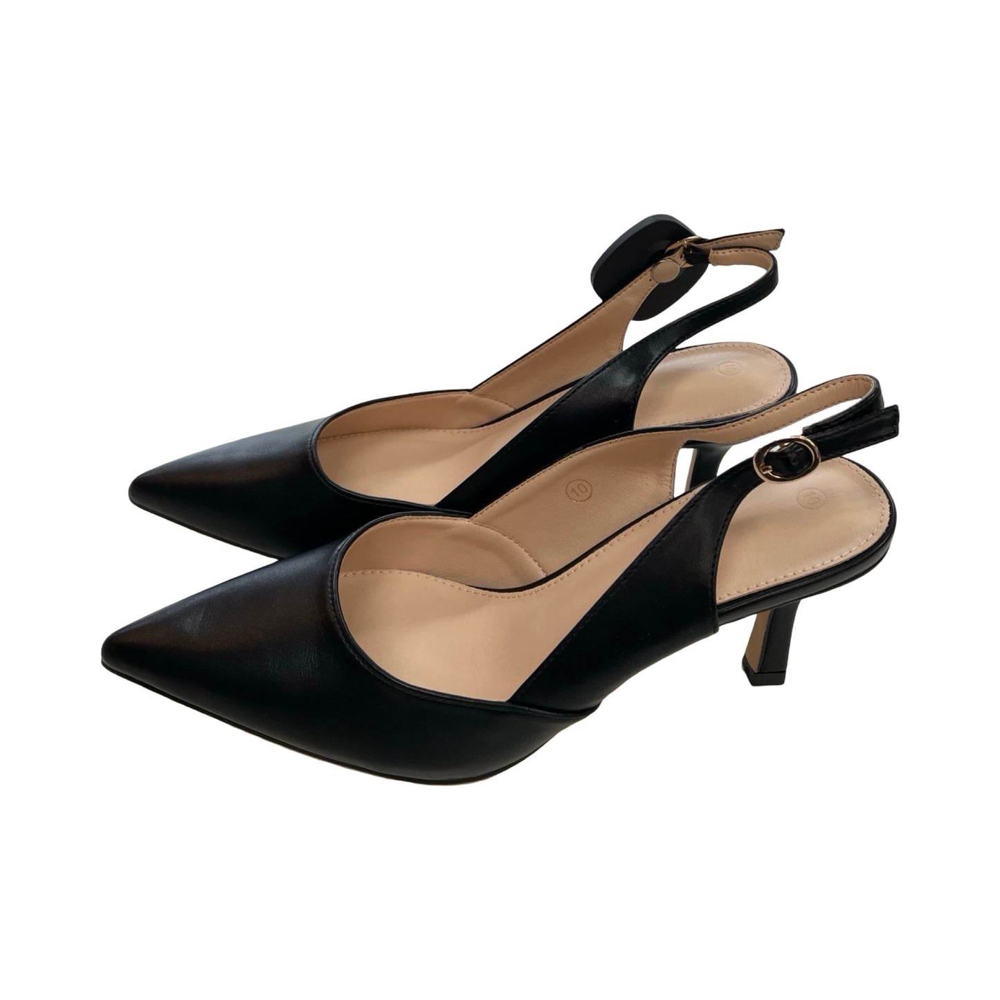 Shoes Heels Kitten By Clothes Mentor In Black, Size:10