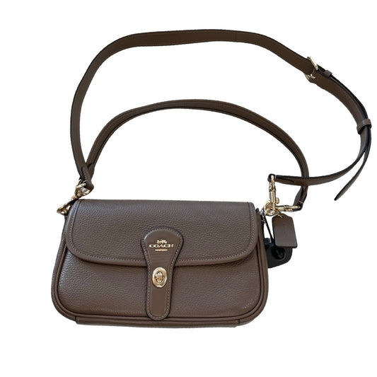 Handbag Designer By Coach In Taupe, Size:Medium