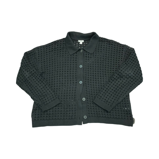 Sweater Cardigan By J. Jill In Black, Size:L