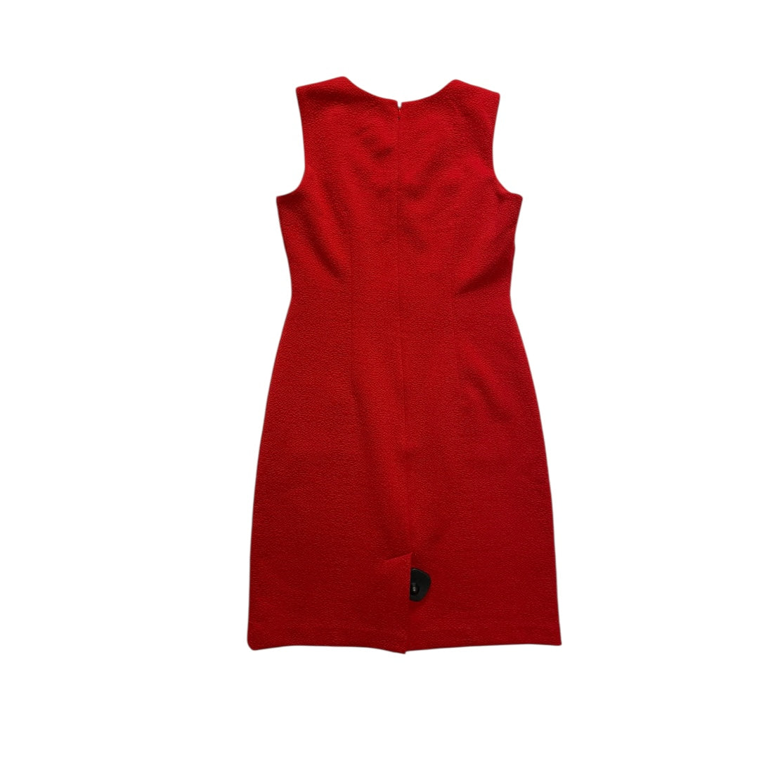 Dress Designer By Karl Lagerfeld In Red, Size:2