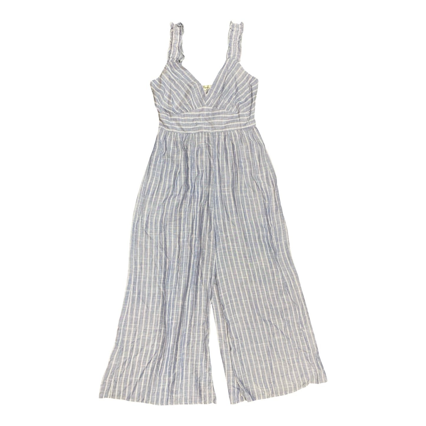Jumpsuit By Blush In Blue & White, Size:Xl