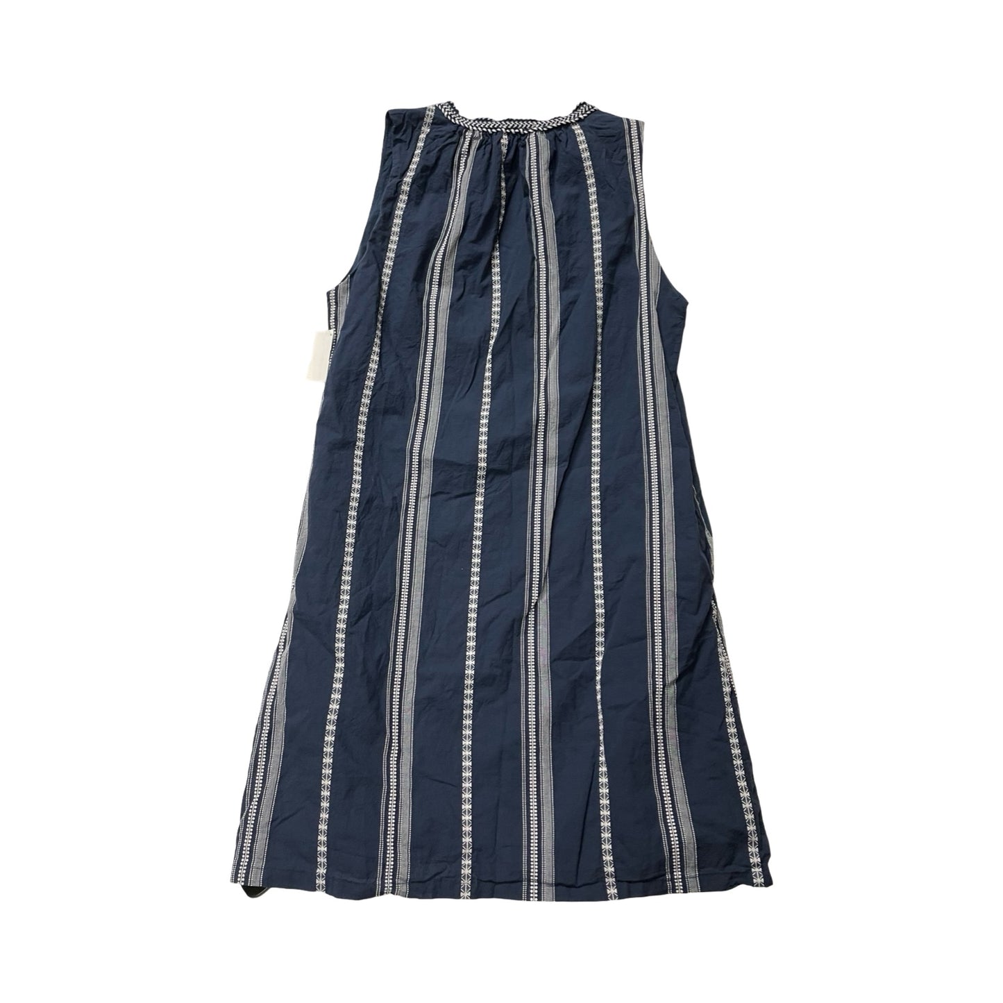 Dress Casual Midi By Evereve In Blue & White, Size:M