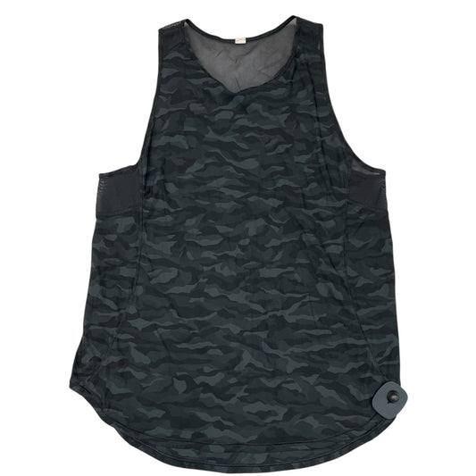 Athletic Tank Top By Lululemon In Camouflage Print, Size:6