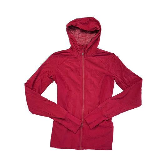 Athletic Jacket By Lululemon In Pink, Size:6