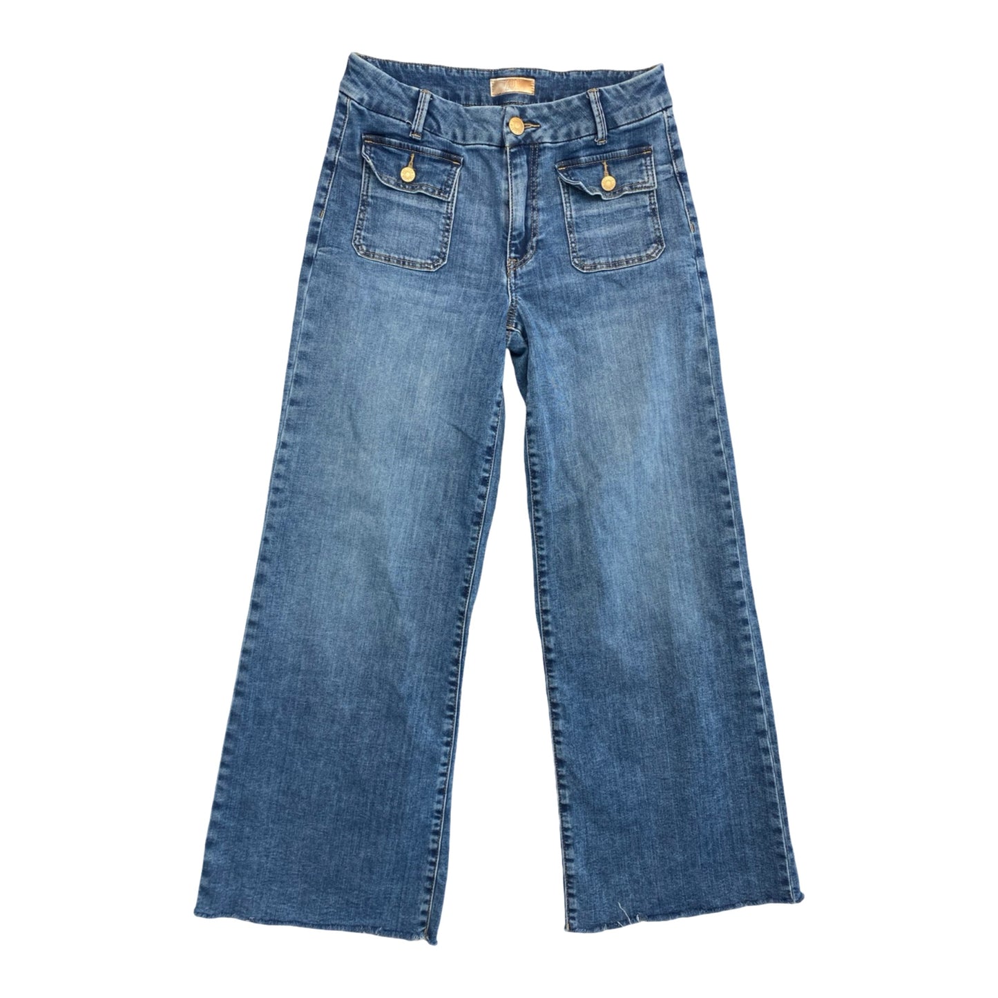 Jeans Wide Leg By Kut In Blue Denim, Size:6