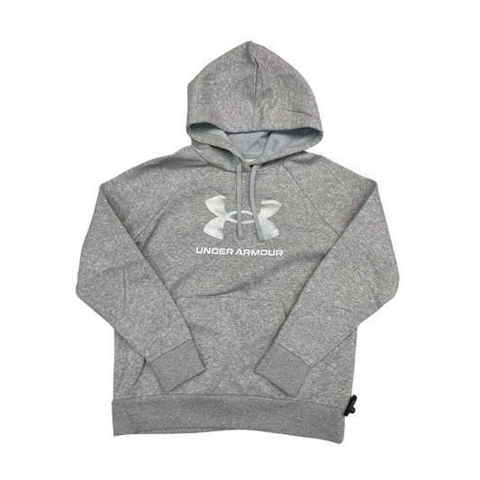 Athletic Sweatshirt Hoodie By Under Armour In Grey, Size:M