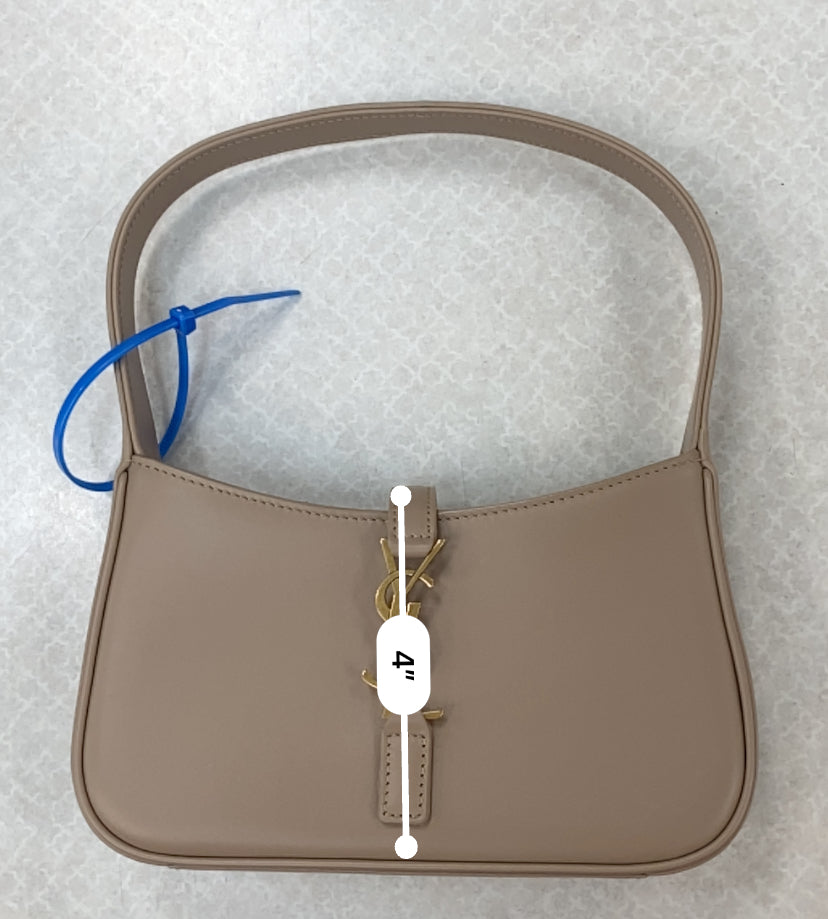 HANDBAG LUXURY DESIGNER by YVES SAINT LAURENT In TAUPE, Size: YSL LE 5 A 7 MINI