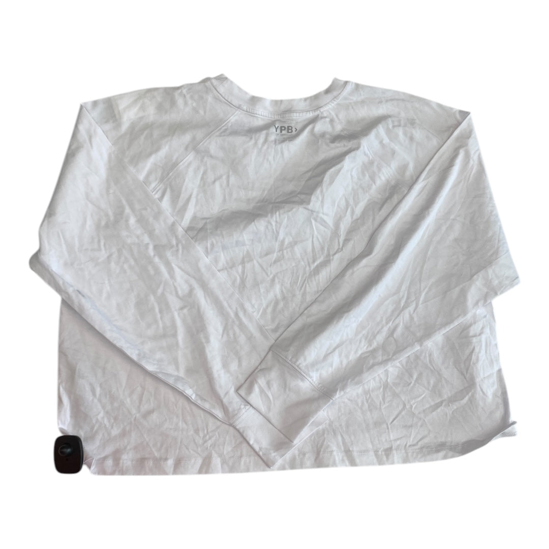 Athletic Top Ls Crewneck By Cmc In White, Size:L