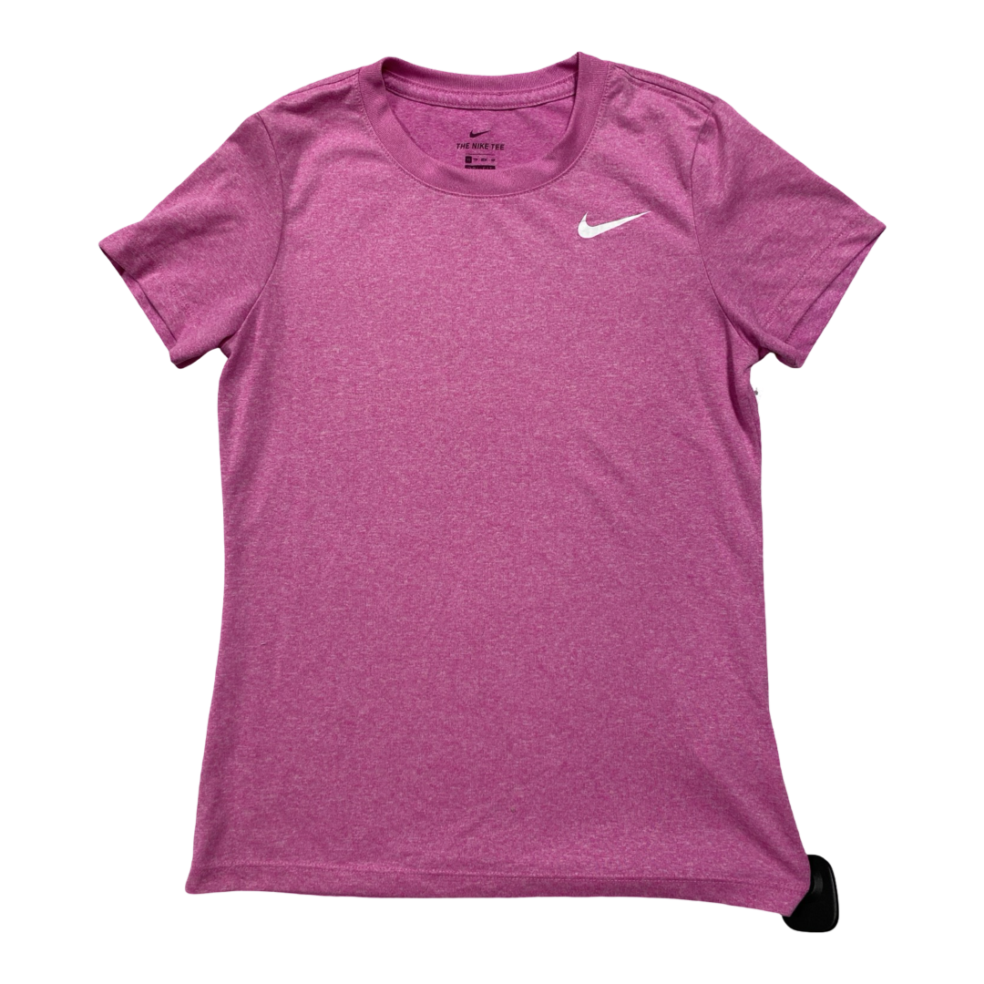 Athletic Top Ss By Nike In Pink, Size:Xs