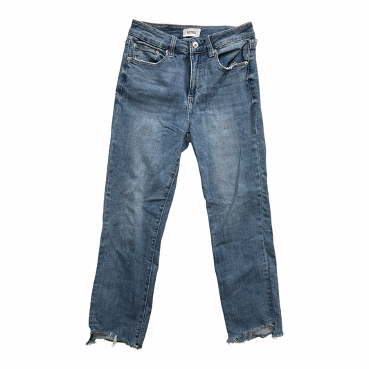 Jeans Straight By Pistola In Blue Denim, Size:4