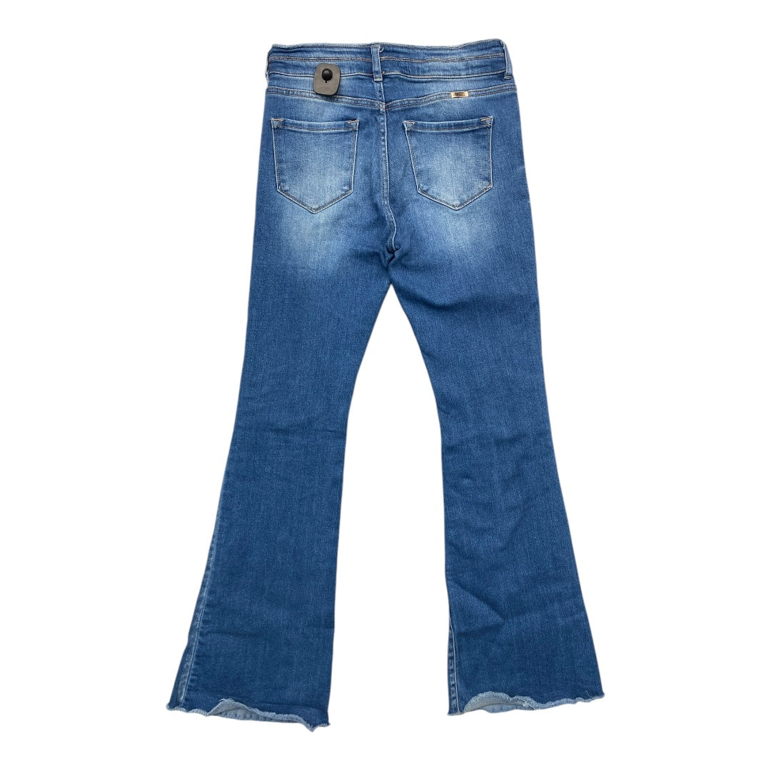 Jeans Flared By Kancan In Blue Denim, Size:6