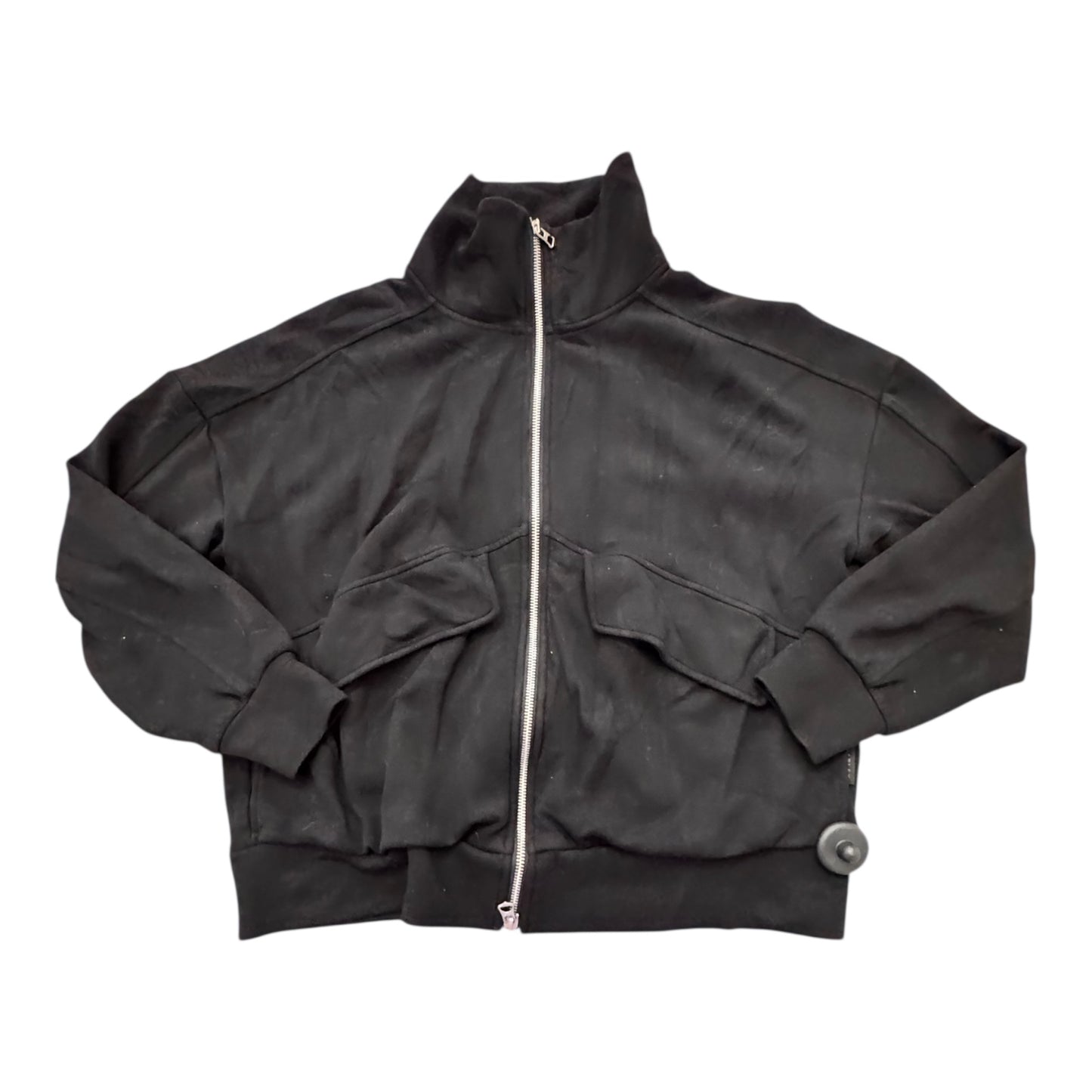 Athletic Zipped Up Sweatshirt By Varley In Black, Size:Xs (Oversized)