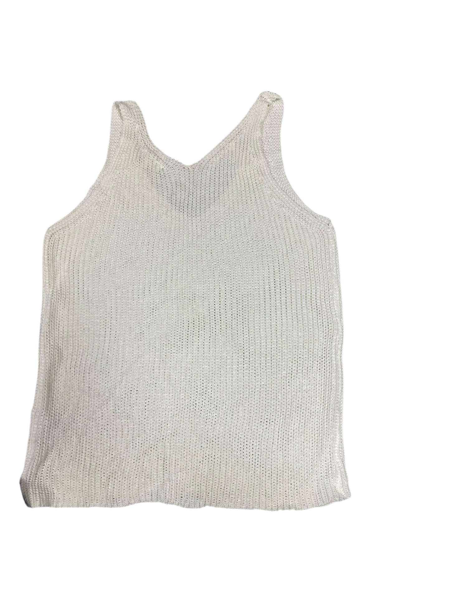 Top Sleeveless By La Miel In White, Size:L