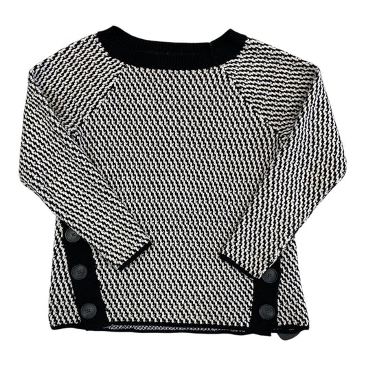 Sweater By Loft In Black & White, Size:Xs