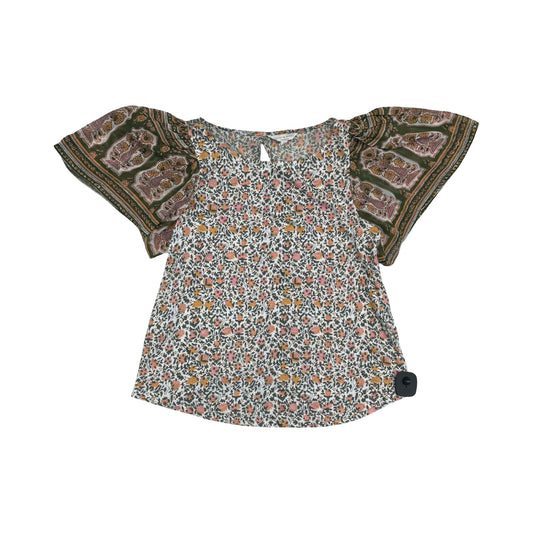 Top Ss By Lucky Brand In Floral Print, Size:S