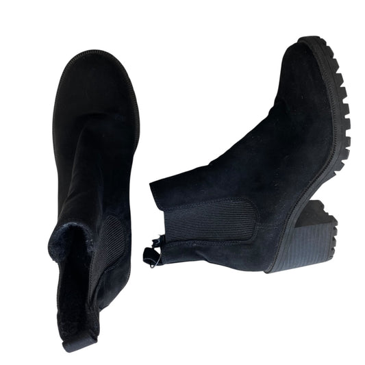 Boots Ankle Heels By H&M In Black, Size:6