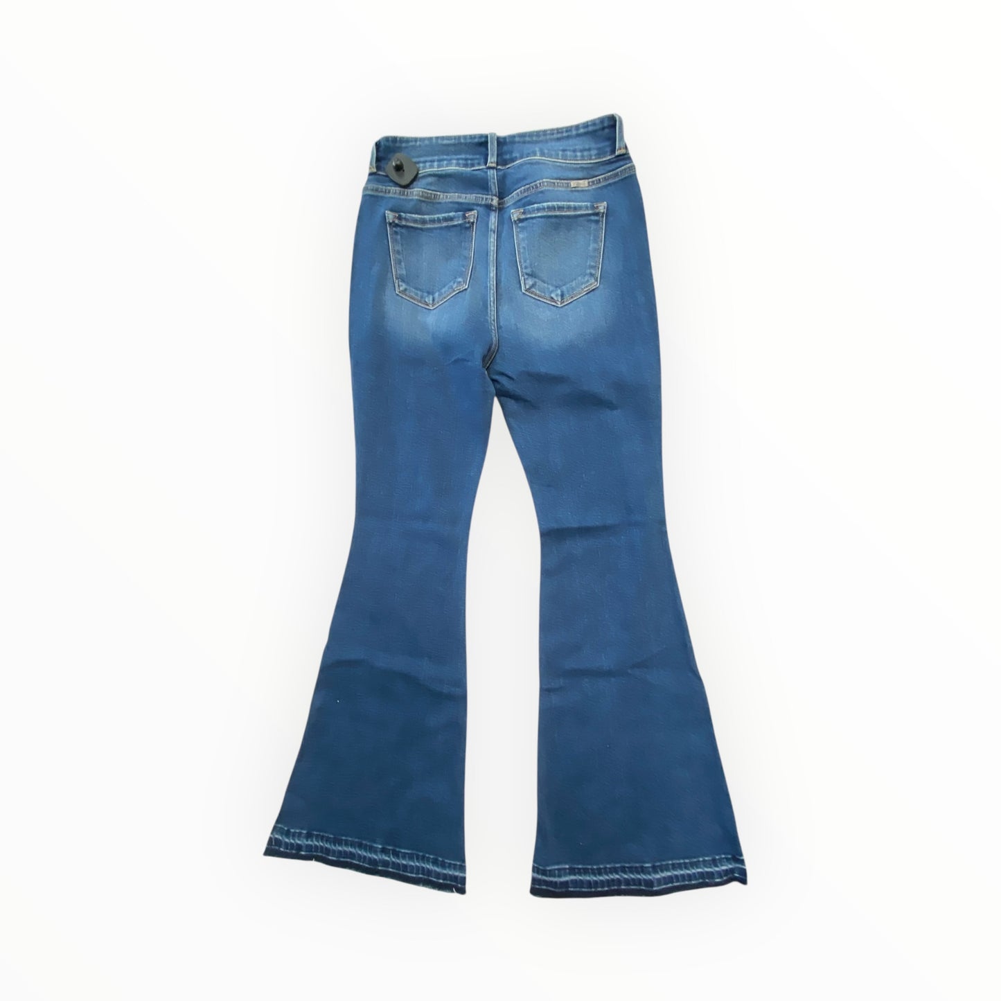 Jeans Flared By Kancan In Blue Denim, Size:8