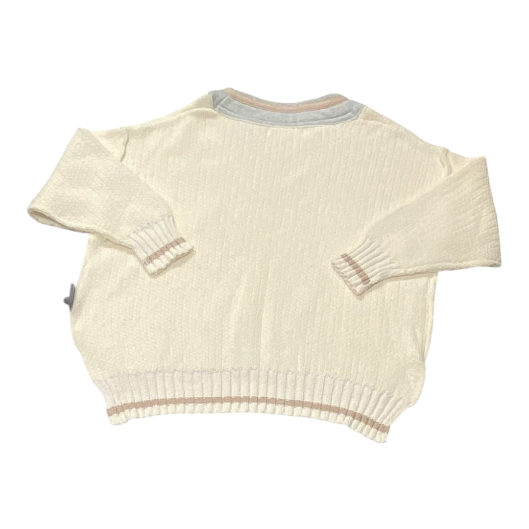 Sweater By Vintage Havana In Cream & Grey, Size:S