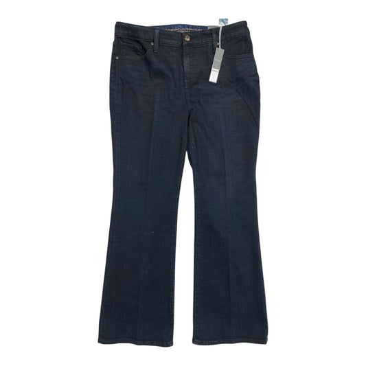 Jeans Straight By Chicos In Blue Denim, Size:10P