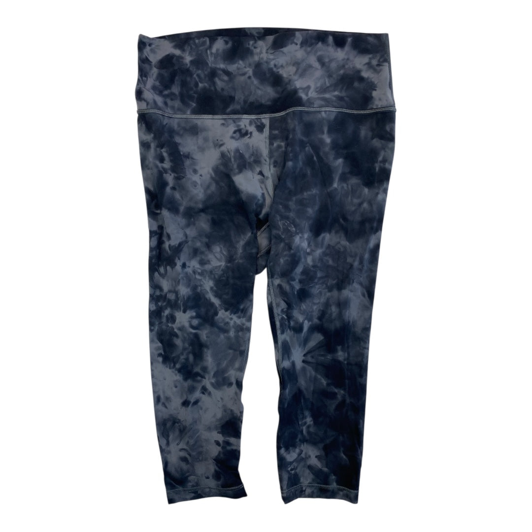 Athletic Capris By Lululemon In Tie Dye Print, Size:12