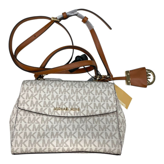 Handbag Designer By Michael Kors In White, Size:Small